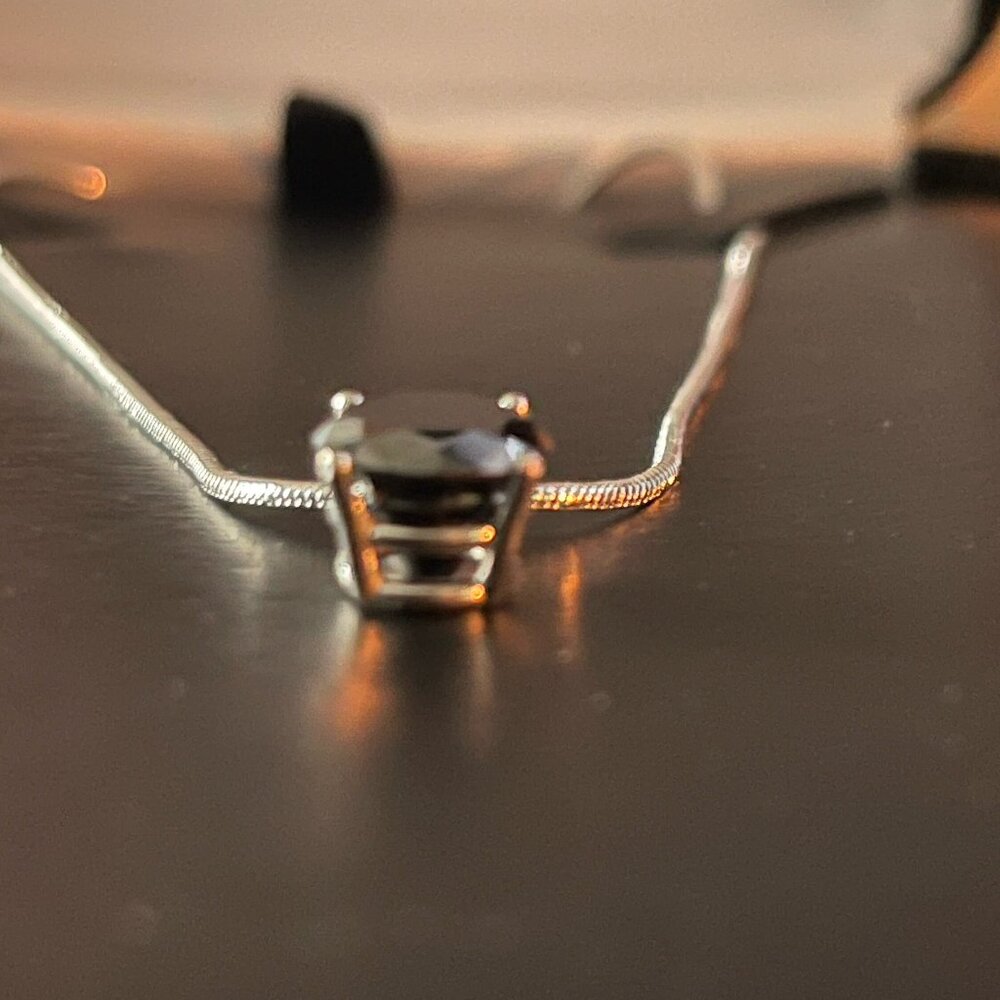 2.61 Black Diamond Necklace Pendant